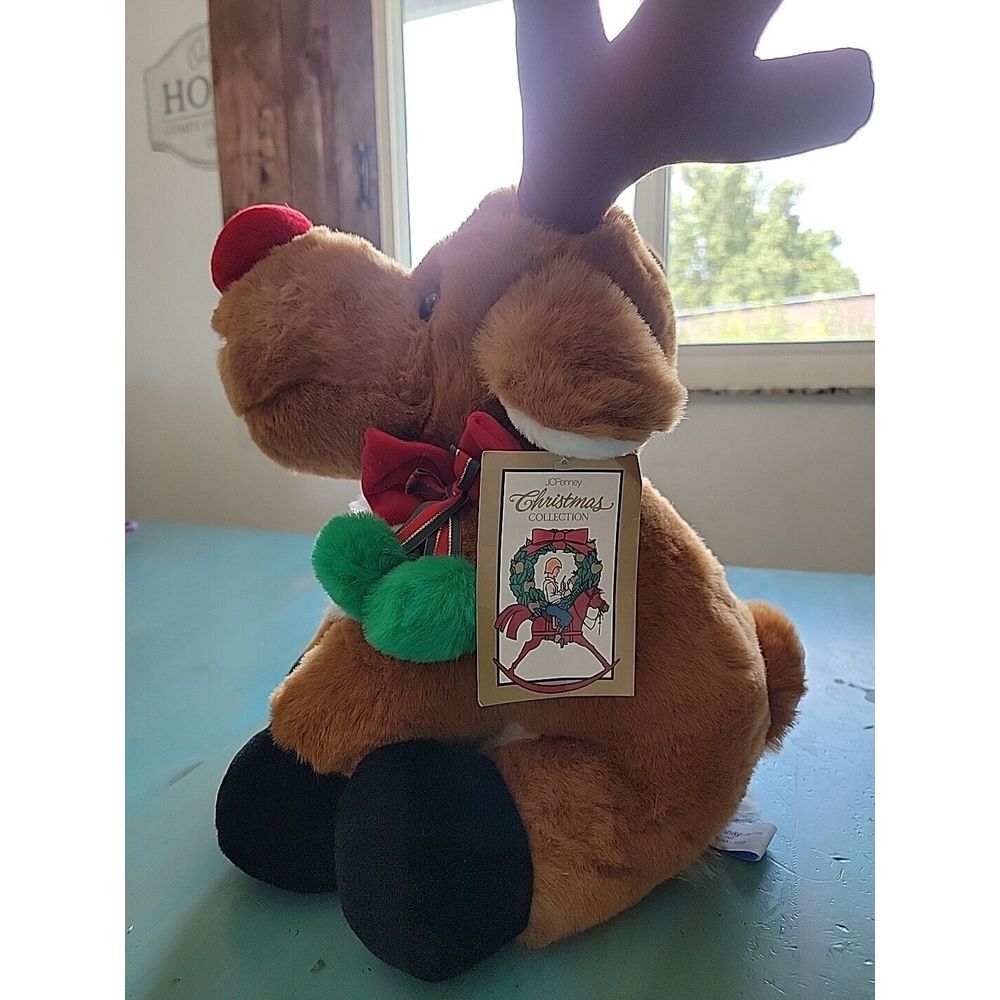 Vintage The JC Penney Collection‎ Holiday Reindeer Moose 21" VGC